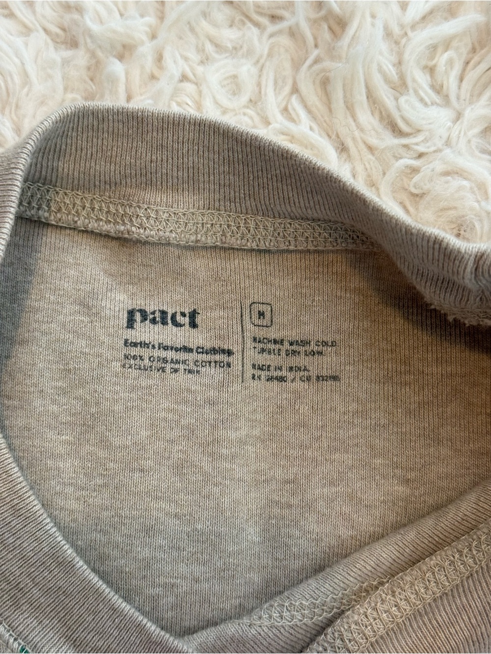PACT Organic Cotton Gingerbread Christmas Pajama Set Women’s Medium Holiday - Picture 8 of 8